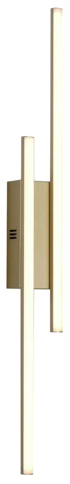 Arandela Lineare Duo 78X18X07Cm Led 20W 3000K Bivolt Champagne Luz Dir... (CP-M = Champagne)