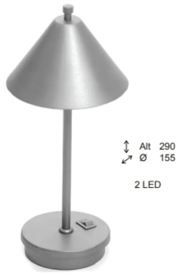 Abajur Freedon Cúpula Conica Indireta Ø15,5X29Cm 1Xled 0,5W 3000K - Ol... (DOURADO FOSCO, 220V)