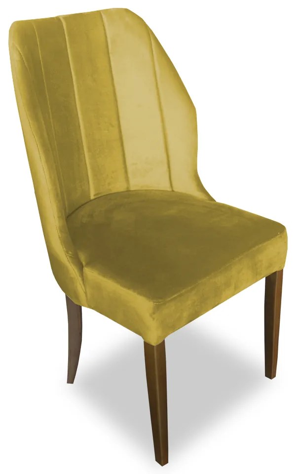 Kit 6 Cadeiras De Jantar Safira Suede Amarelo