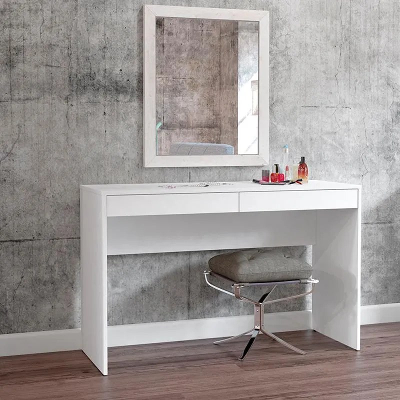 Mesa Computador Escritório Lindóia 1,20m 2 Gavetas - Branco