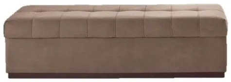Recamier Baú Tecido Marrom 140cm - 62441 Sun House