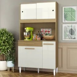 Cozinha Compacta 91cm Com Tampo Bayek Atacama/Off White A15 - Mpozenat