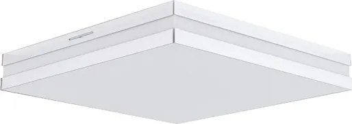 Plafon Led Sobrepor Quadrado Espelhado 25W Bilbao - LED BRANCO QUENTE (3000K)