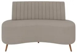 Sofá 2 Lugares para Sala Living 160cm Pés Palito Tamar Z08 Boucle Bege