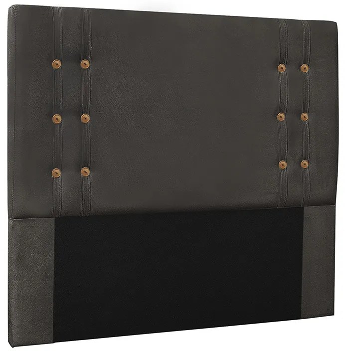 Cabeceira Cama Box Solteiro 90cm Gênova Suede Cinza - Sheep Estofados - Cinza