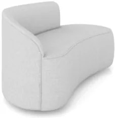 Sofá 2 Lugares Para Sala 140cm Orgânico Wendi Linho Cinza I01 - Mpoze