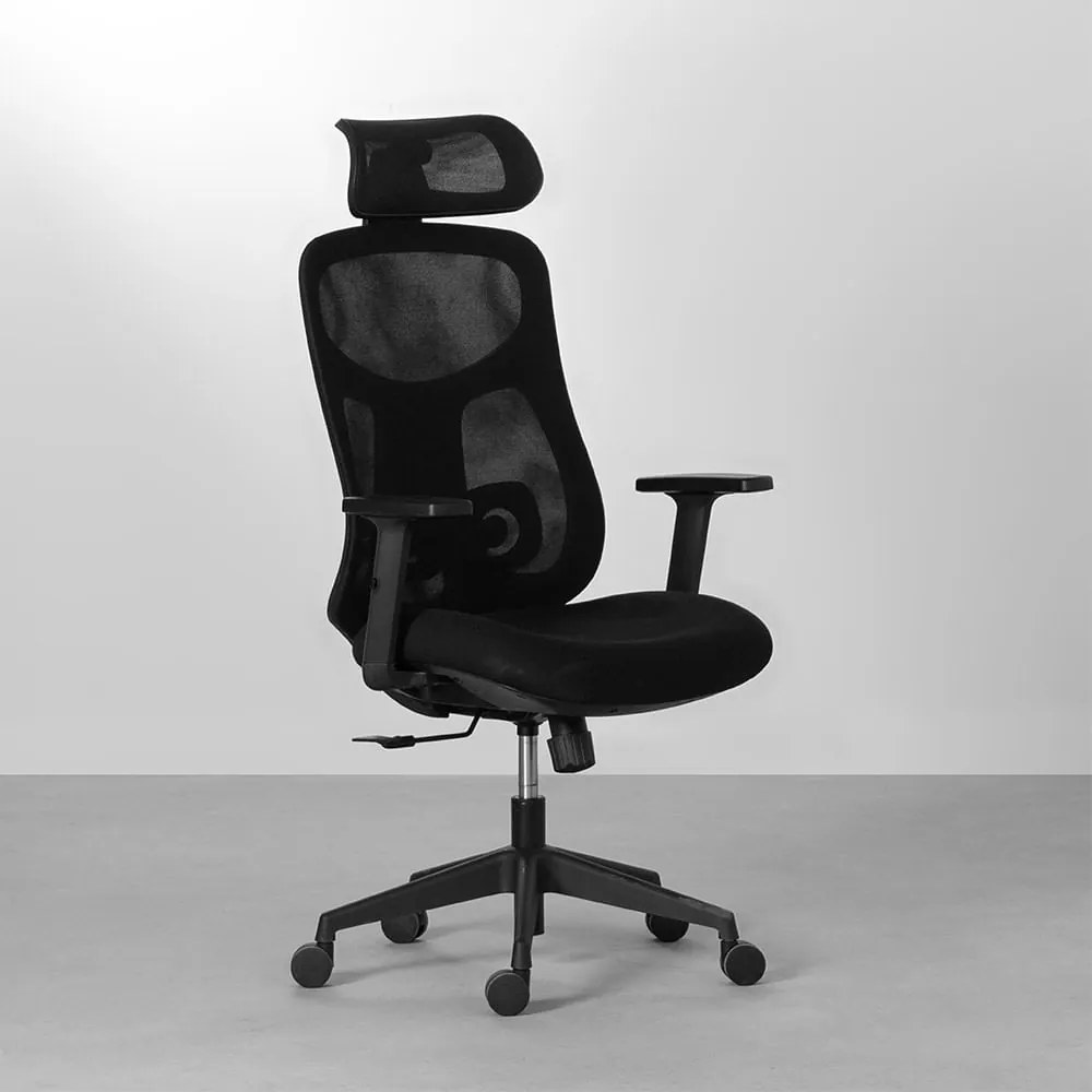Cadeira de Escritório Kira Alta - Preto