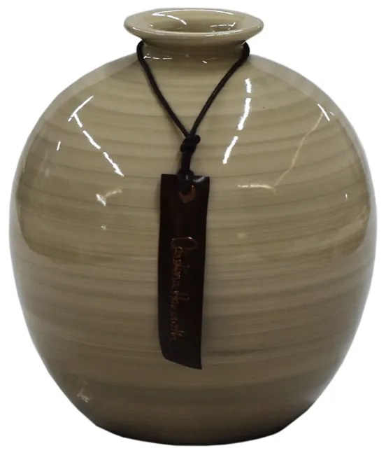 Vaso Moringa decorativo em Cerâmica Carolina Haveroth – Salar Alto Brilho