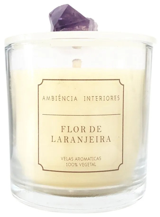 Vela Flor de laranjeira Ametista  Ametista