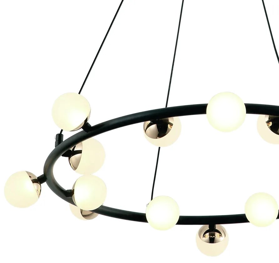 Pendente Fuxico Redondo Ø69X16Cm Led 20W 3000K Bivolt | Bella Iluminaç...