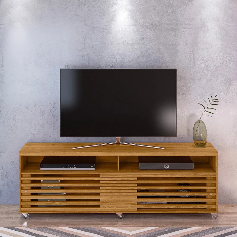 Rack TV 75Pol 182cm Bancada para Sala Nerion M20 - D'Rossi - Cumaru