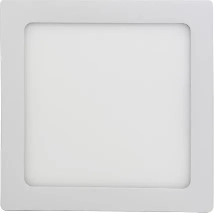 Plafon Led De Sobrepor Branco 12W 16X16cm Panel - LED BRANCO QUENTE (3000K)