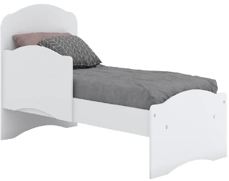 Berço Vira Mini Cama Bala De Menta Henn Branco 3 Em 1