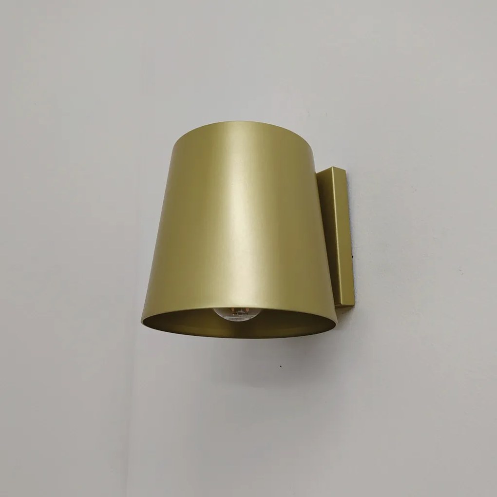Arandela Cup Fixa 10X13X12Cm Alumínio 1Xe27 Mini Bulbo G45 - Qimporta... (CHAMPANHE)