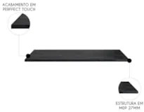 Tampo Para Balcão de Cozinha 120cm MDP Grace Lacca Onix Z44 - Mpozenat