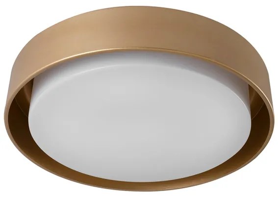 Plafon De Sobrepor Redondo Aluminio 46Cm Dubai - DOURADO