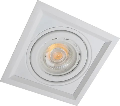 Plafon De Embutir Branco 17,9x17,9cm Recuado Ii