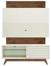 Rack Bancada com Painel para TV até 55 Pol. 140cm LED 100%MDF TB151L O
