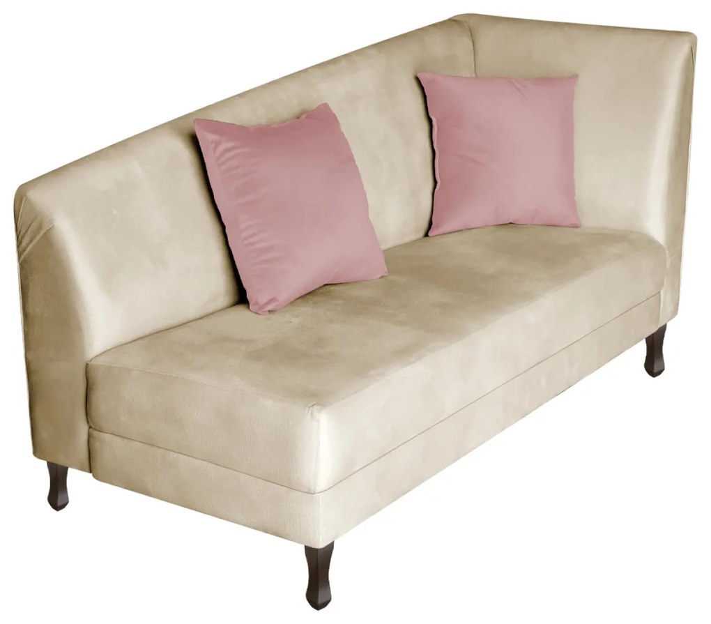 Recamier Heitor 160cm com Almofada Lado Esquerdo Sintético