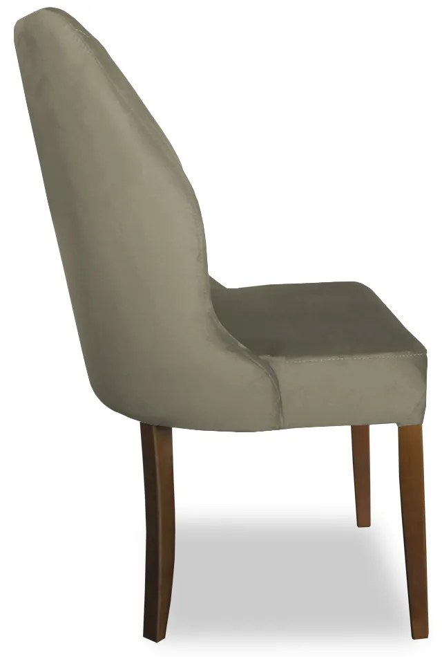 Cadeira De Jantar Safira Suede Nude