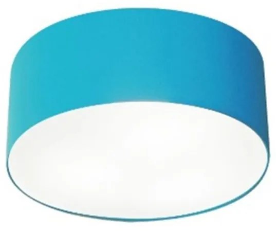 Plafon Para Quarto Cilíndrico SQ-3010 Cúpula Cor Azul Turquesa