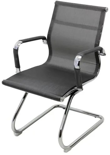Cadeira Eames Telinha Fixa Cinza Cromada - 29079 Sun House