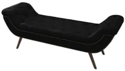 Puff Recamier Calçadeira 140cm Pés Palito Madeira Venêto Z37 Sintético