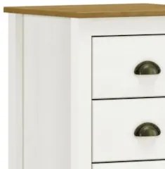 Mesa de Cabeceira 46cm Para Quarto 3 Gavetas Lázio Freijó F07 - Mpozen