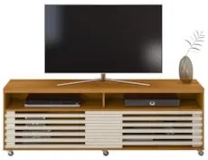 Rack Bancada de TV 65 Pol 182cm Tery Z10 Off White/Cinamomo - Mpozenat