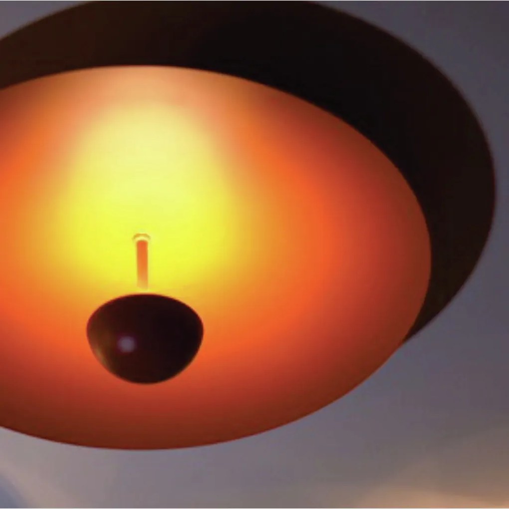 Plafon Rebatedor Ø60X22Cm Disco Curco Alumínio 01Xled 9W 2700K - Old A... (PRETO, Igual a Cor Estrutura, 110v)