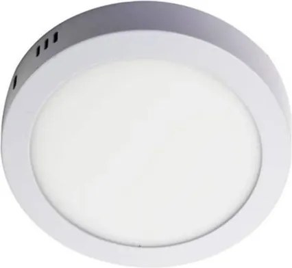 Plafon Led De Sobrepor Redondo Branco 18W 3000K Panel
