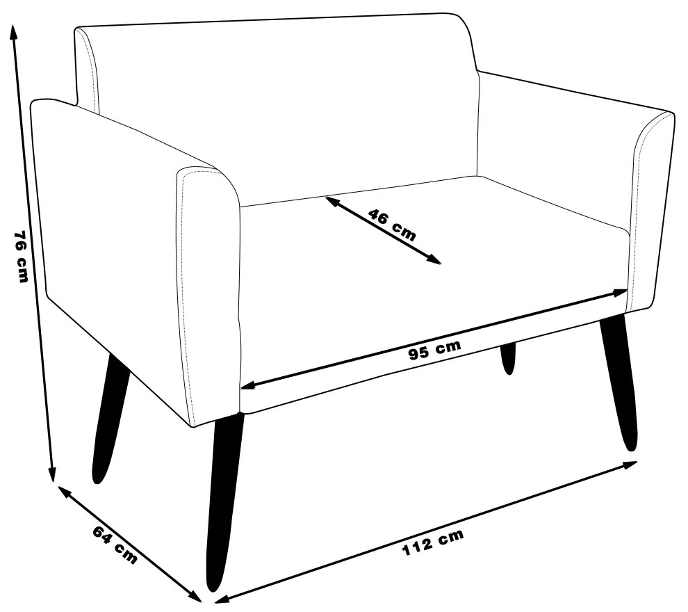 Conjunto Namoradeira e 2 Poltronas Decorativas Isabella Pés Palito Madeira Suede Verde G19 - Gran Belo