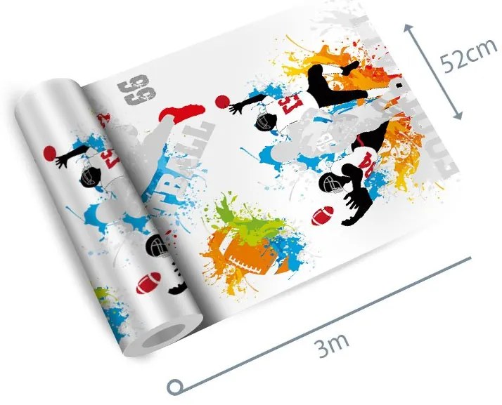 Papel de parede adesivo casual futebol americano