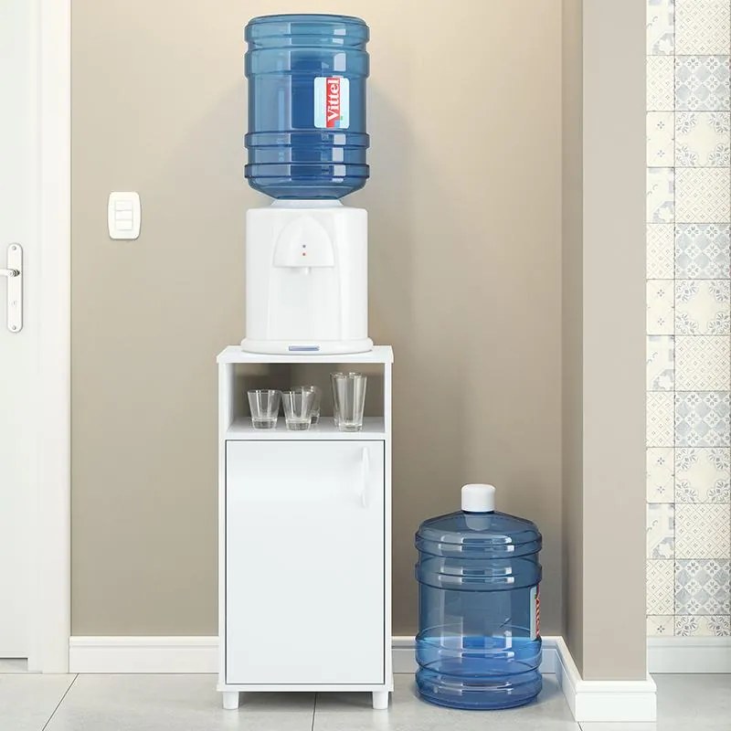 Balcão Para Água Bebedouro Cozinha 1 Porta - Branco