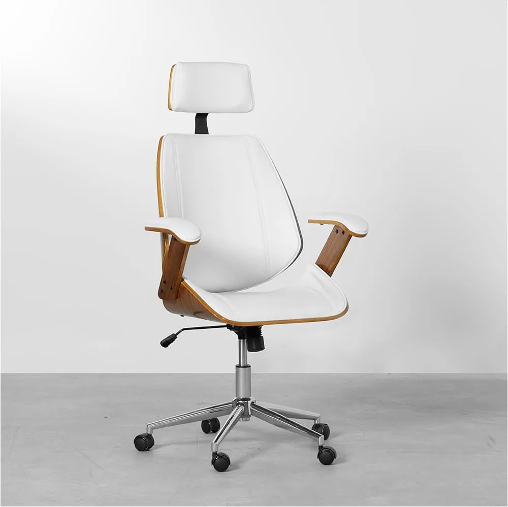 Cadeira de Escritório Lisboa Giratória – Branco