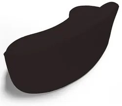 Sofá Living 2 Lugares 180cm Braço Direito Mozart D06 Sintético Marrom