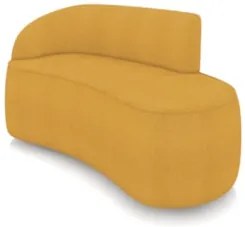 Sofá 2 Lugares Para Sala 140cm Orgânico Wendi Boucle Mostarda I01 - M