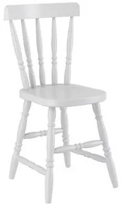 Cadeira Piratini Colonial em Madeira Maçica Branca Cadeira Piratini em Madeira Maçica Branca