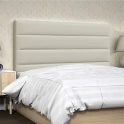 Cabeceira Casal 140cm Greta Sintético Bege Z51 - Mpozenato