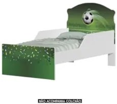 Mini Cama Infantil 148x68cm Com Proteção Lateral Futebol K06 - Mpozena