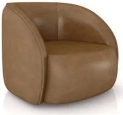 Sofá 3 Lugares Orgânico 240cm e Poltrona Zion Z32 Sintético Caramelo -