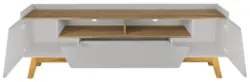 Rack Bancada Para TV 70 Pol 180cm Flora Off/Cinamomo B02 - Mpozenat