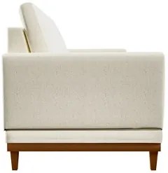 Sofá Living 180cm 3 Lugares Kayrós D05 Linho Cru - Mpozenato