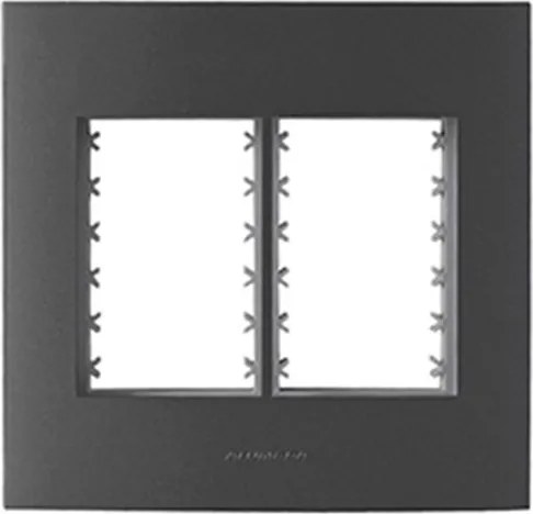 Placa Suporte 4X4 6 Modulos Grafite Inova Pro Class