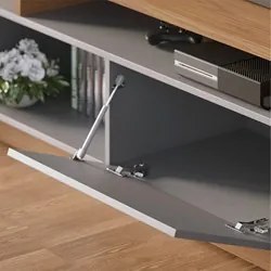 Estante Home Theater para TV 75 Pol. com LED 180cm Maitê C05 Freijó/Ci