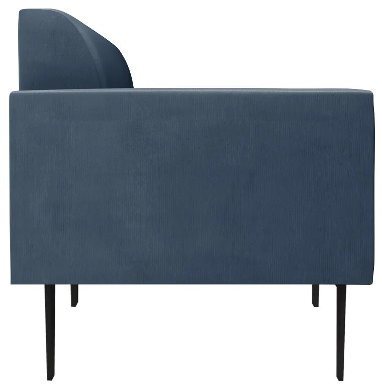Sofá Namoradeira Pés Villach Marisa Suede D03 - DRossi - Azul Marinho