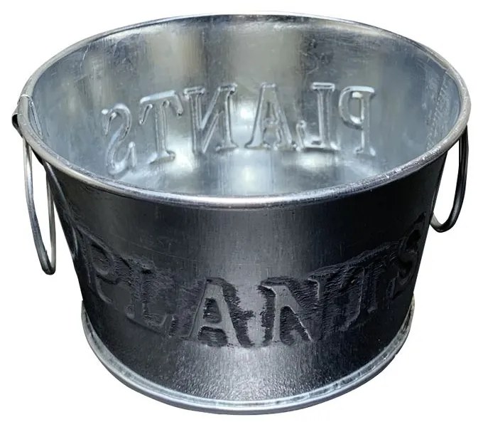 Vaso Decorativo em Metal Prata 5,5cm - D'Rossi