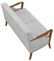 Kit Namoradeira 135cm e 2 Poltronas Decorativas Capitonê Lapa M22 Velu