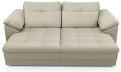 Sofá Retrátil 2 Lugares Para Sala 215cm Dijon Couro Creme S07 - Mpozen