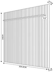 Painel para TV 82 Polegadas Ripado 304cm Nigéria C05 Freijó - Mpozenat